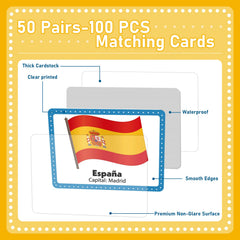 gisgfim Flag card close-up, 6 x 8 cm size for small hands.