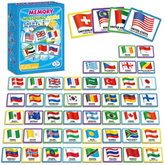 gisgfim flags of the world memory cards in a sturdy storage box