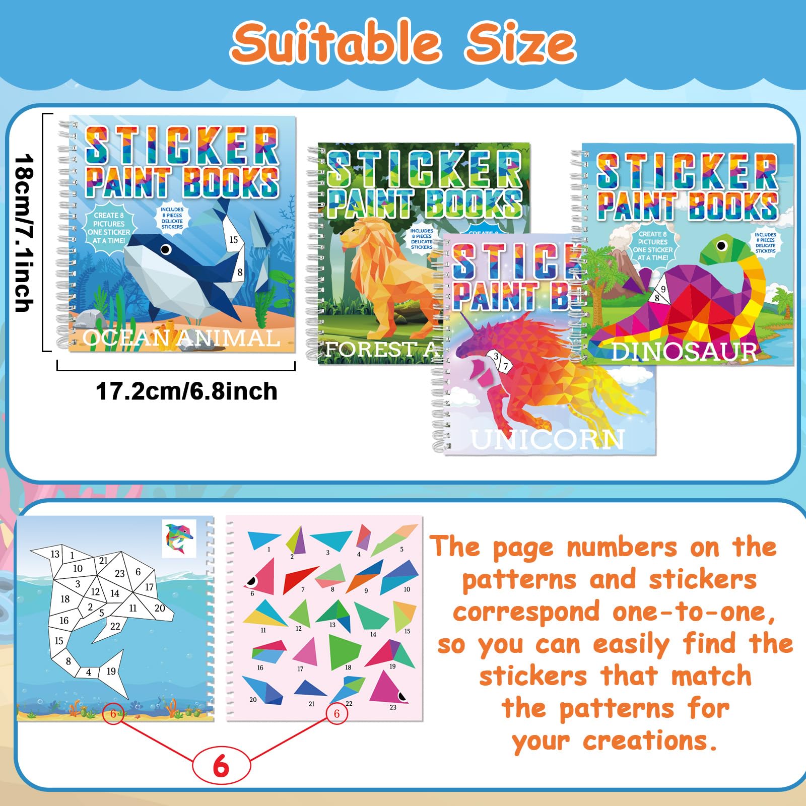 Gisgfim forest animal sticker paint book page invites exploration and creative storytelling.