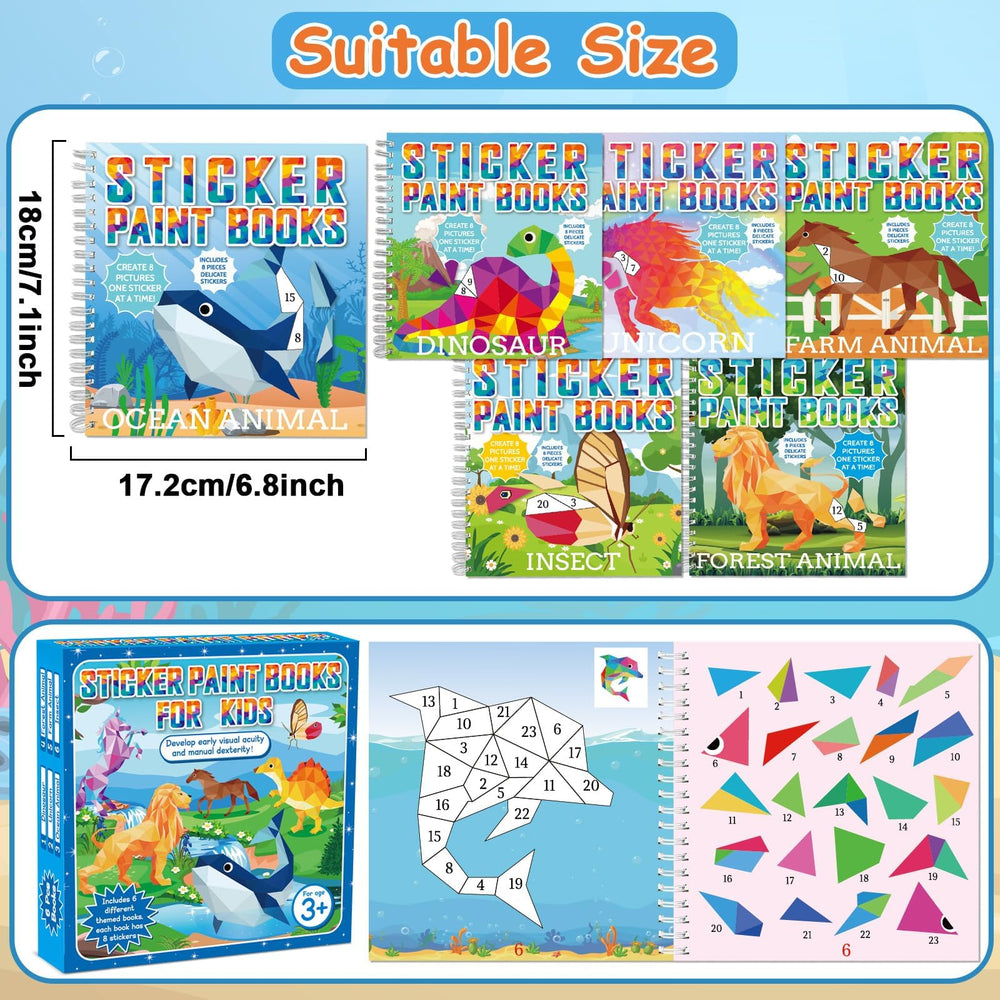 gisgfim forest animals sticker book invites cozy, educational sticker art sessions.