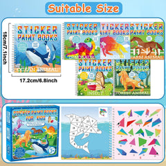gisgfim forest animals sticker book invites cozy, educational sticker art sessions.