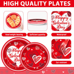 gisgfim Galentines Day napkins are soft red and perfect for cleanup and ambiance