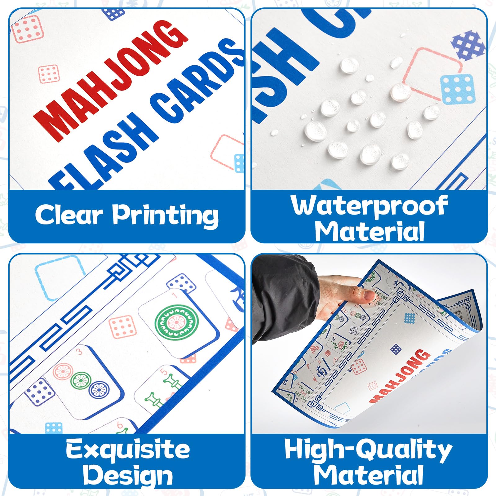 gisgfim large 8-5x11-inch cards with bold color-coded suits