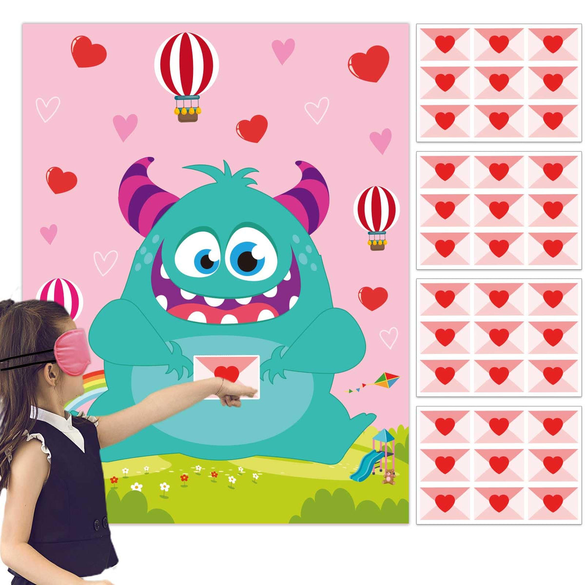 gisgfim monster Valentine poster for engaging classroom game