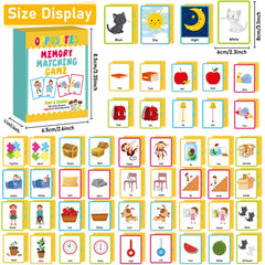gisgfim opposites memory cards front designs with vivid images for learning