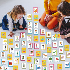gisgfim opposites memory-cards thick durable card stock, sturdy for repeated classroom use