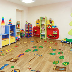 gisgfim PVC floor decals withstand daily use while staying vivid and tear-resistant