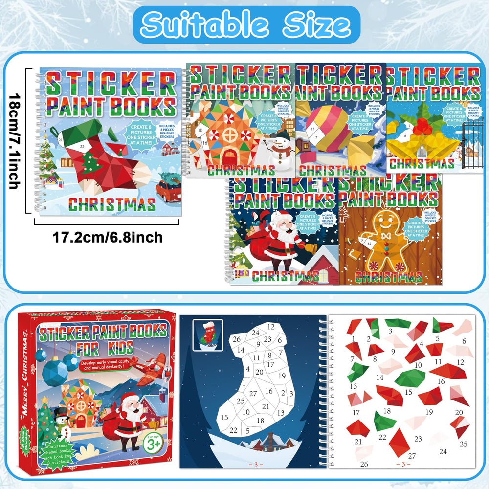 gisgfim Reindeer placement image, clear outlines encourage precise sticker use.