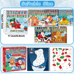 gisgfim Reindeer placement image, clear outlines encourage precise sticker use.