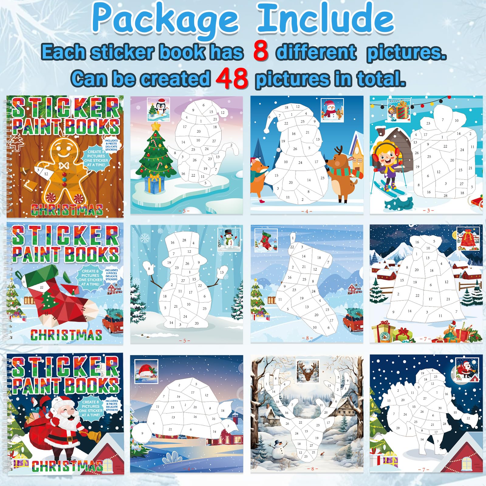 gisgfim Santa sticker placement image, easy guided activity for young artists.