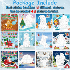 gisgfim Santa sticker placement image, easy guided activity for young artists.