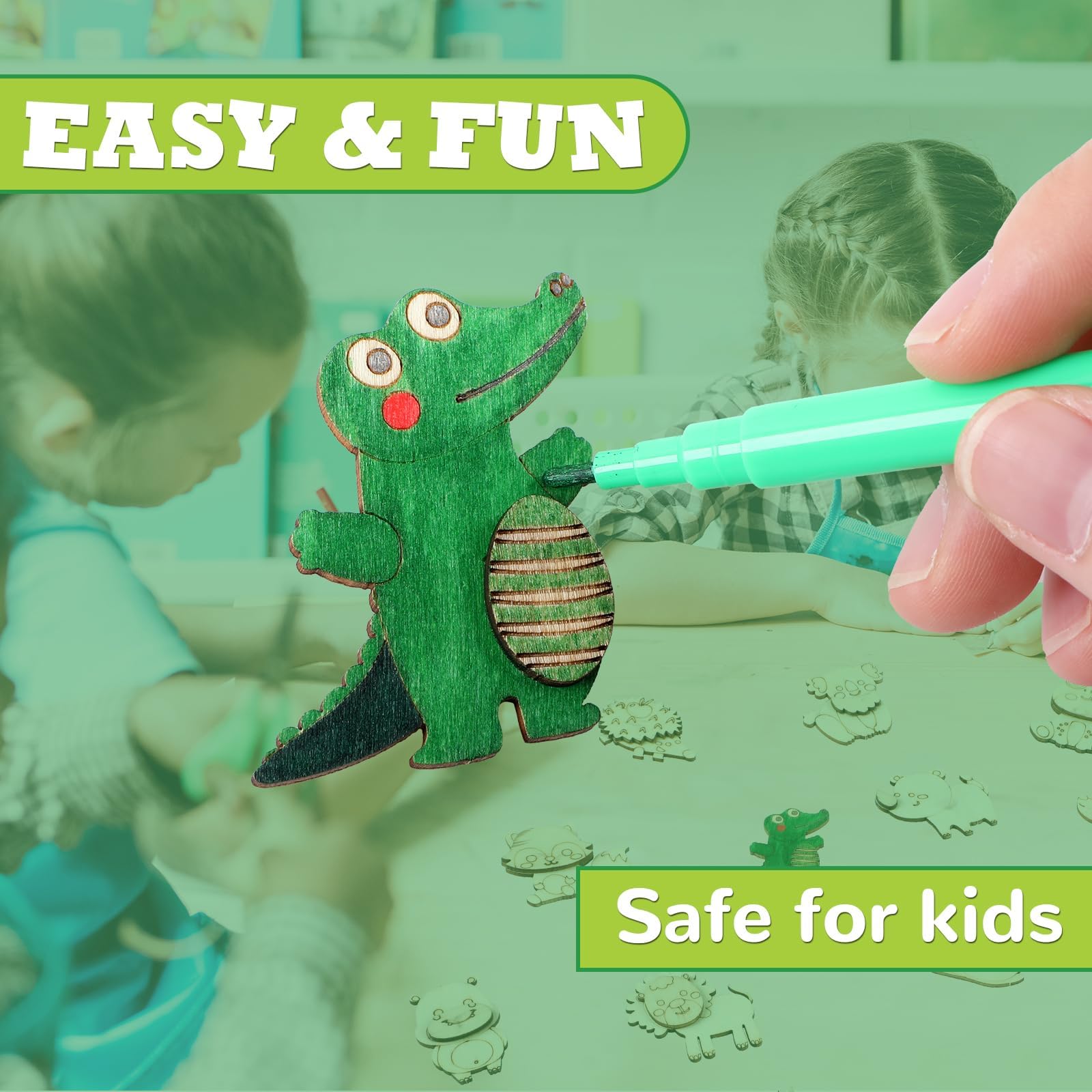 gisgfim smooth-surface magnet pieces ideal for kid-safe painting and precise details.