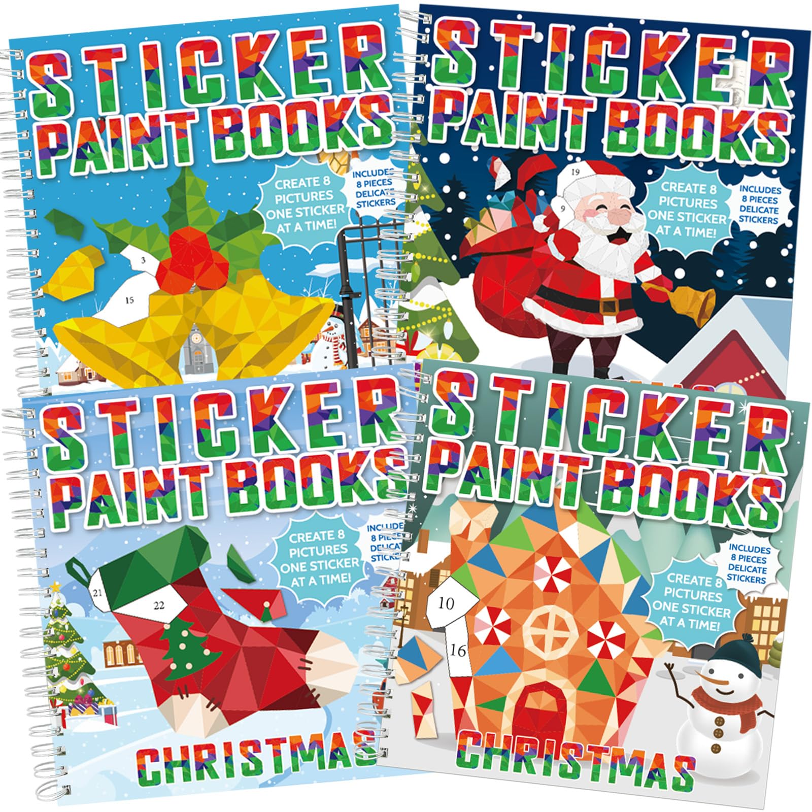 Gisgfim snowman sticker paint book page for kids stimulates color matching and creativity