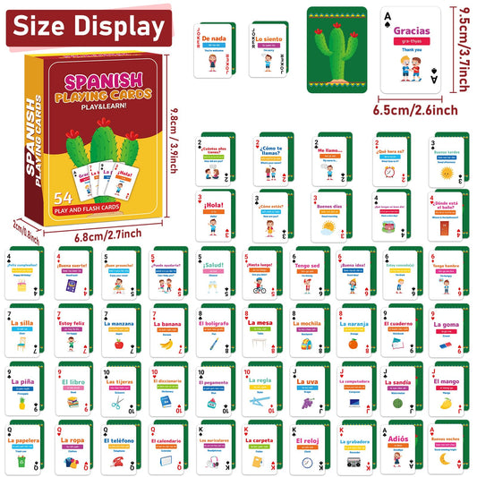 gisgfim Spanish phrases flashcards phonetics closeup supports clear pronunciation practice.