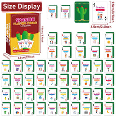 gisgfim Spanish phrases flashcards phonetics closeup supports clear pronunciation practice.
