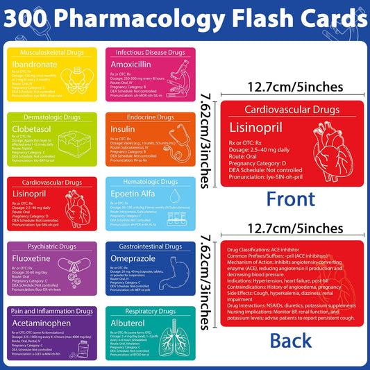 gisgfim Top 300 Drugs Flashcards compact-size layout supports on-the-go study sessions.