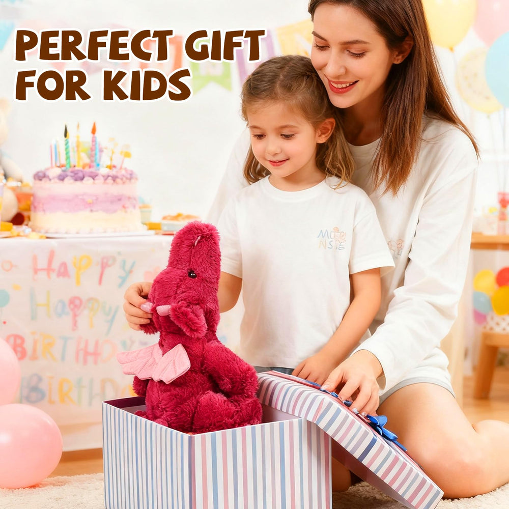 Gisqis dragon plush decor for home, dorm, or office with friendly presence.