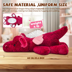 Gisqis dragon stuffed animal body pillow supports restful naps with comforting weight.
