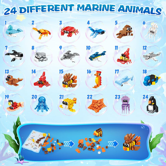 Giveuplay animal building blocks in vivid colors for creative 3D art