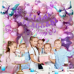 GIZIUXNE butterfly backdrop for instant party atmosphere.