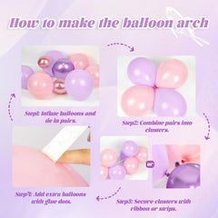 GIZIUXNE pastel purple balloons 10inch add dreamy elegance to any venue.