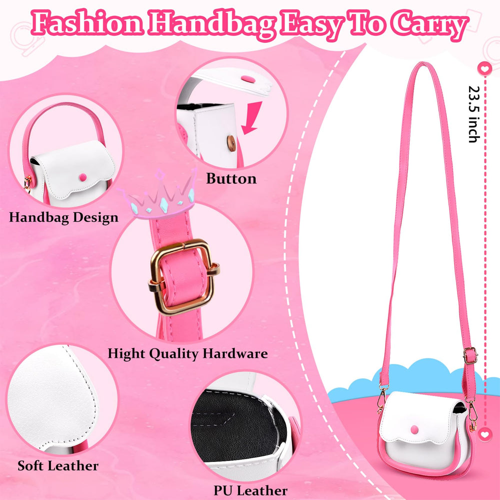GJZZ Play Purse makeup kit compact provides safe, pretend cosmetics for mess-free play.
