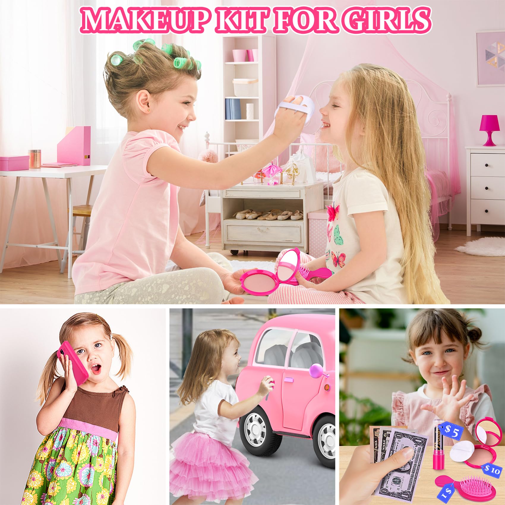 GJZZ Play Purse pretend cards and currency support imaginative role-play scenarios.
