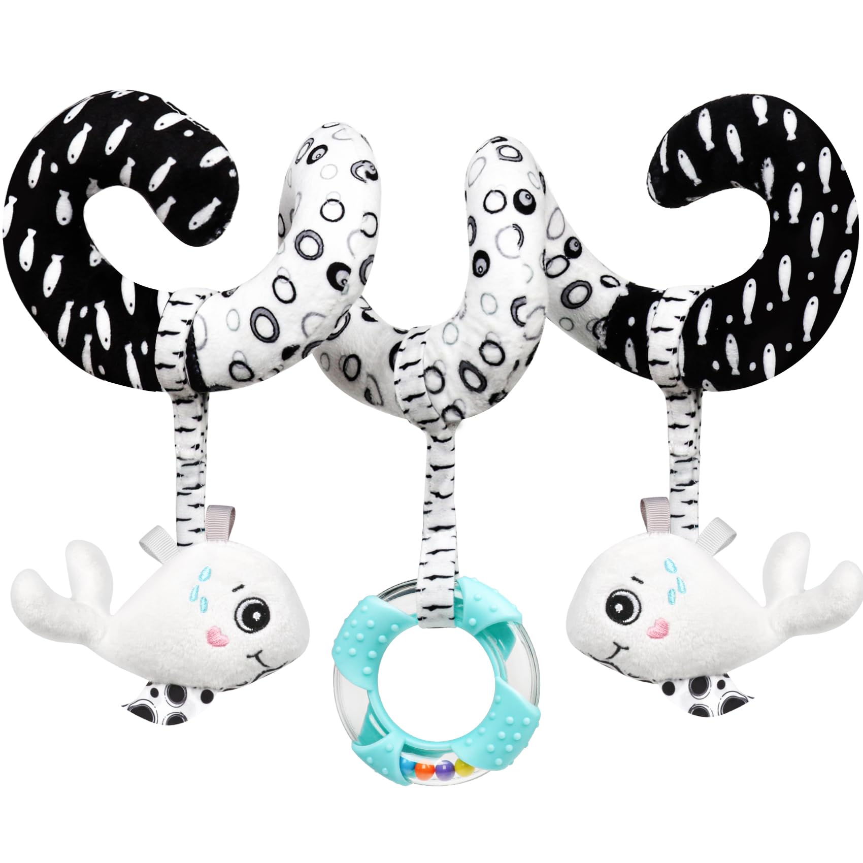 GKDOMS spiral hanging toy for strollers to stimulate visual tracking