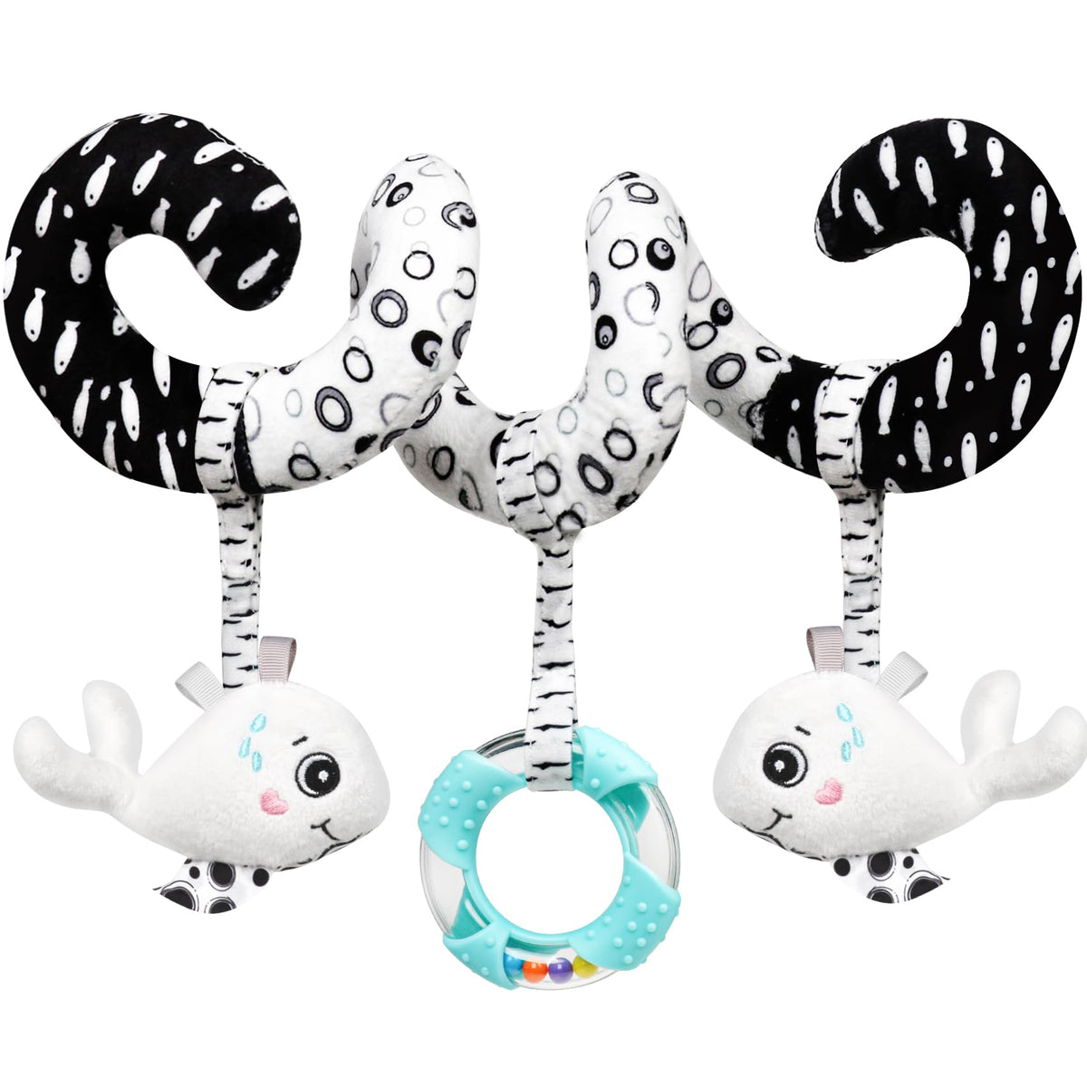 GKDOMS spiral hanging toy for strollers to stimulate visual tracking