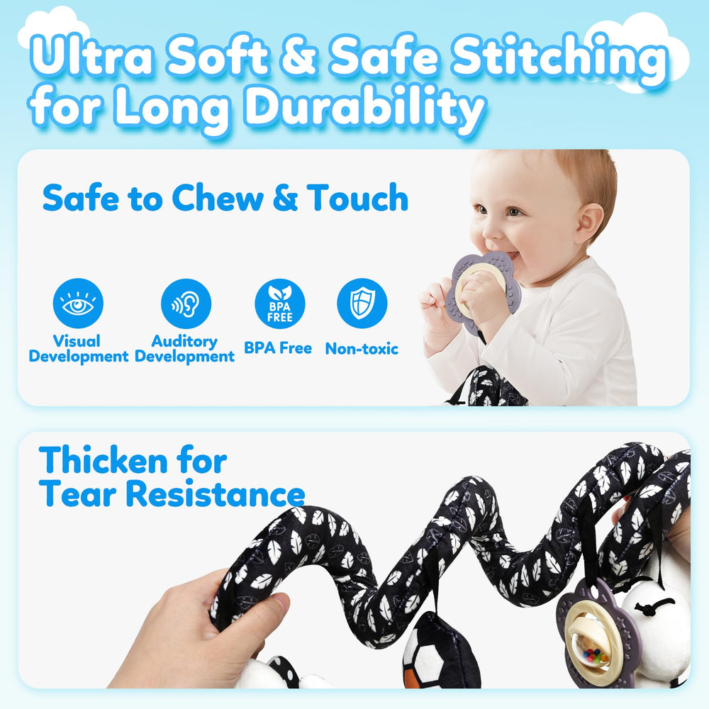 GKDOMS BPA-free fabric keeps baby safe while exploring textures.