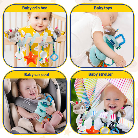 GKDOMS bright colors and textures stimulate baby's curiosity during travel