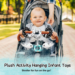 GKDOMS crib and play gym accessory encouraging reaching and hand-eye coordination