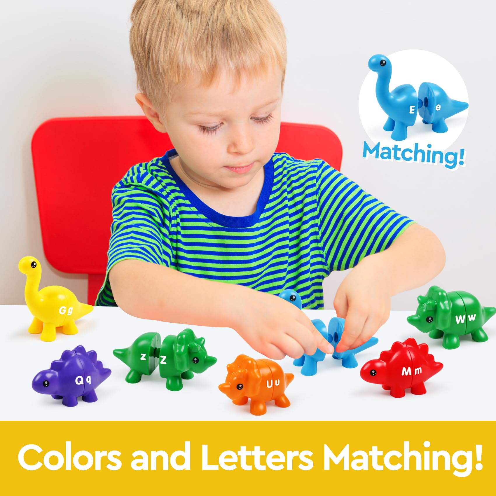 GKDOMS mini dino connectors enable easy snap-together play for little hands