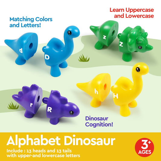 GKDOMS dinosaurs colorful pieces boost fine motor skills through snapping