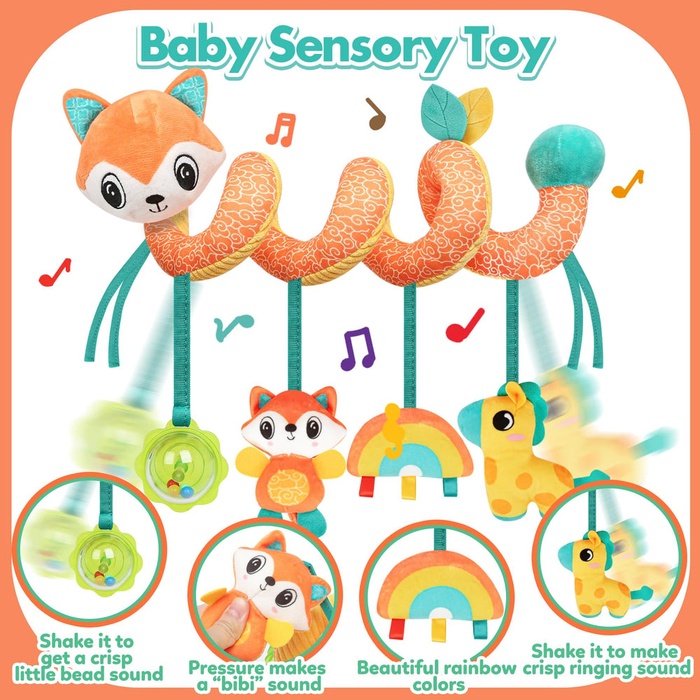 GKDOMS fox plush hanging toy offers soft, safe play.