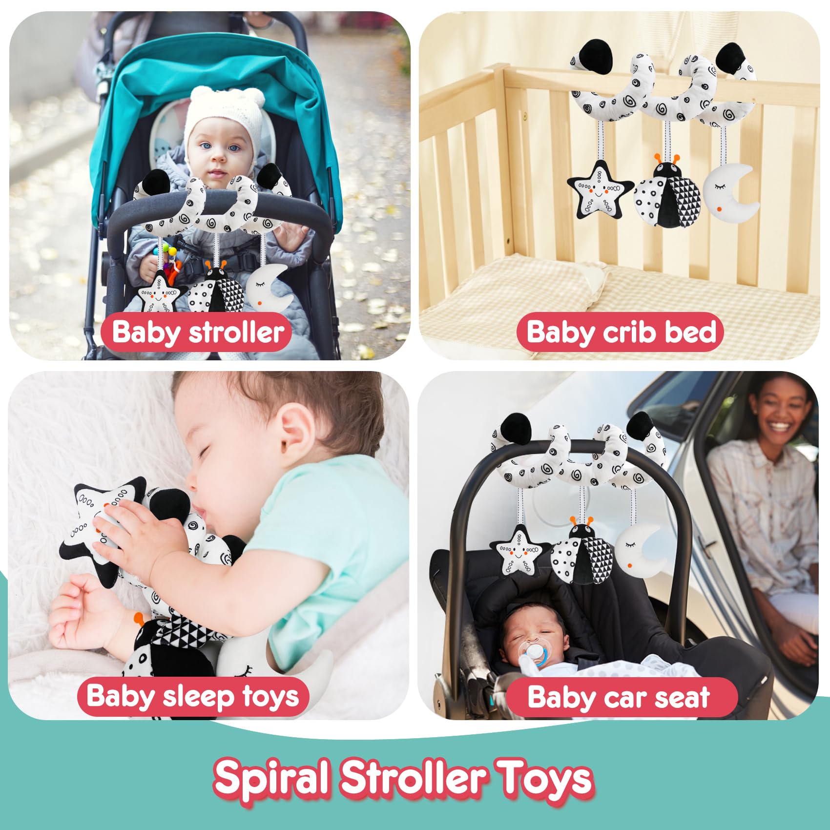 GKDOMS portable travel toy for on-the-go baby delight and attachment ease.