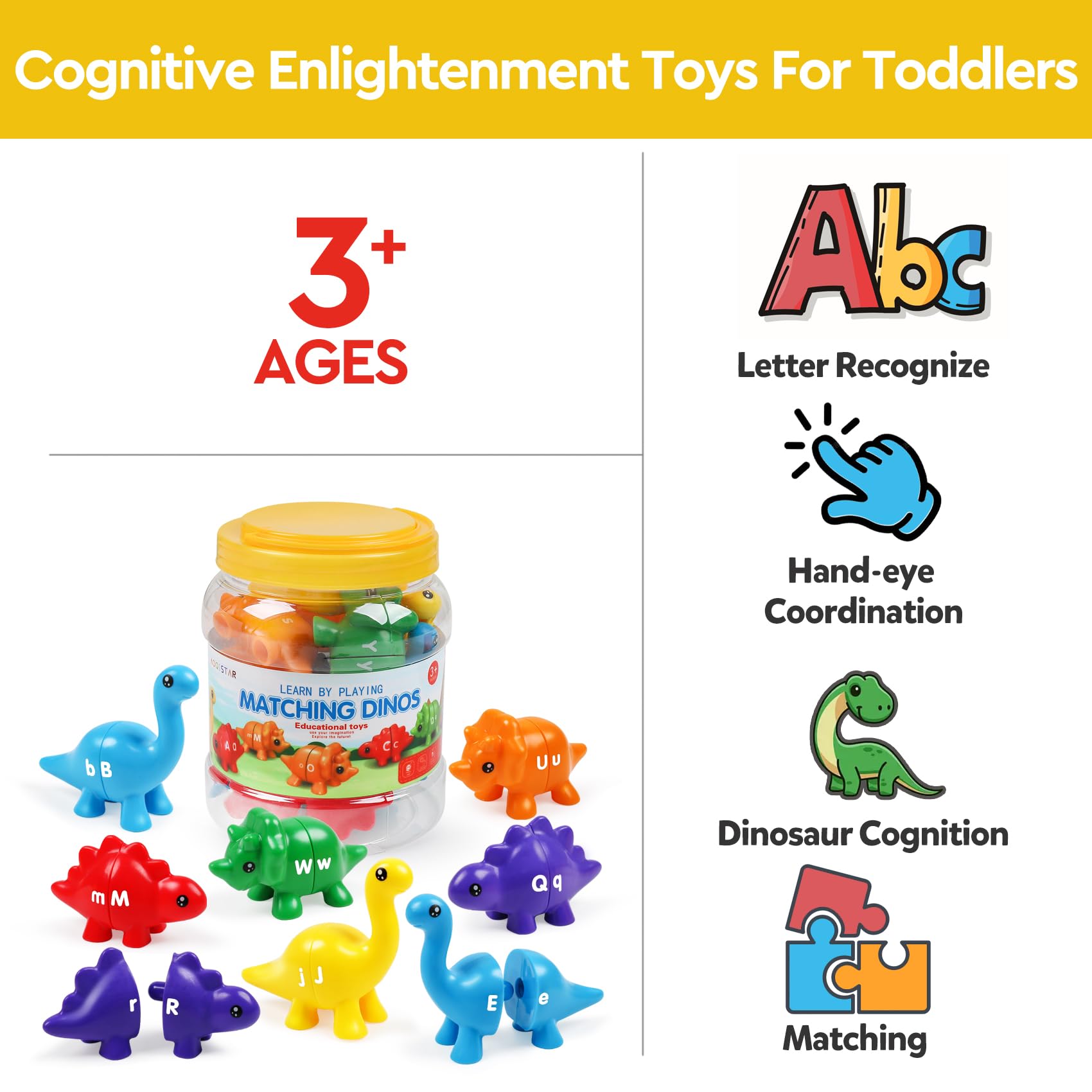 GKDOMS preschool alphabet learning toy sparks color identification and letter matching skills