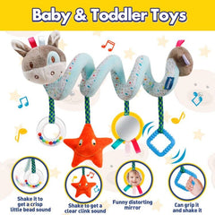 GKDOMS plush rattle hanging toy adds sound and movement for playful exploration