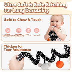 GKDOMS soft plush baby toy for safe mouthing and grasping