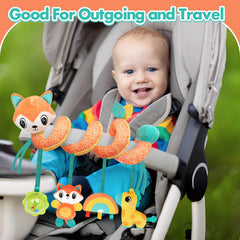 GKDOMS stroller crib pram mounting toy stays secure during travels.