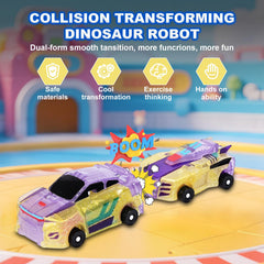 Gkiozu 2in1-transform-dino shows quick car-to-dino conversion for imaginative play.
