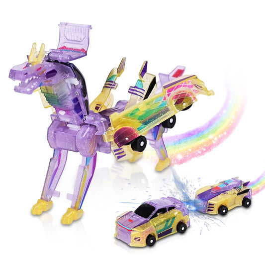 Gkiozu magnetic dinosaur car crash demonstrates hands-on play and instant connection.