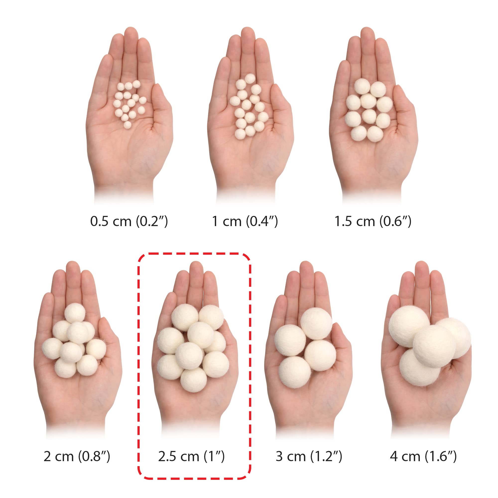 Glaciart One baby mobile crafting felt balls for delicate projects