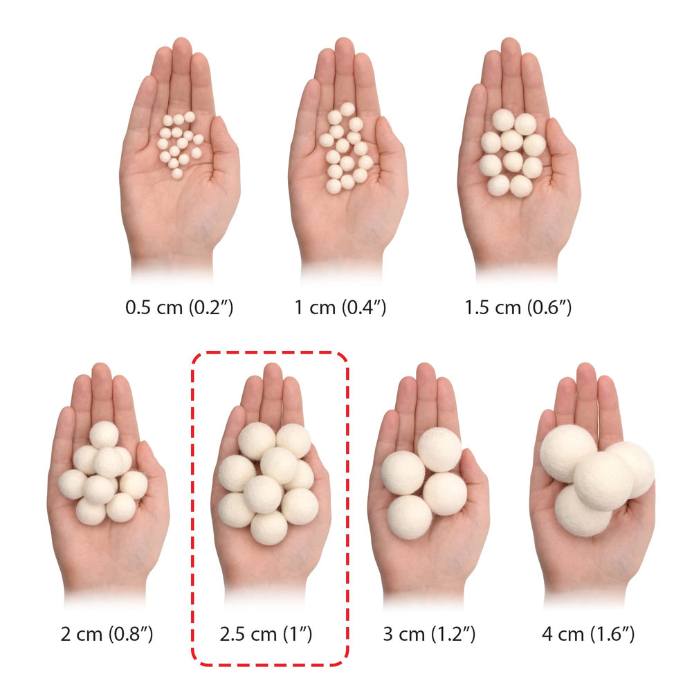 Glaciart One baby mobile crafting felt balls for delicate projects