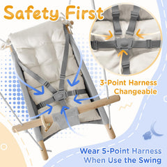 Gladswing three modes design grows with your child from baby to toddler