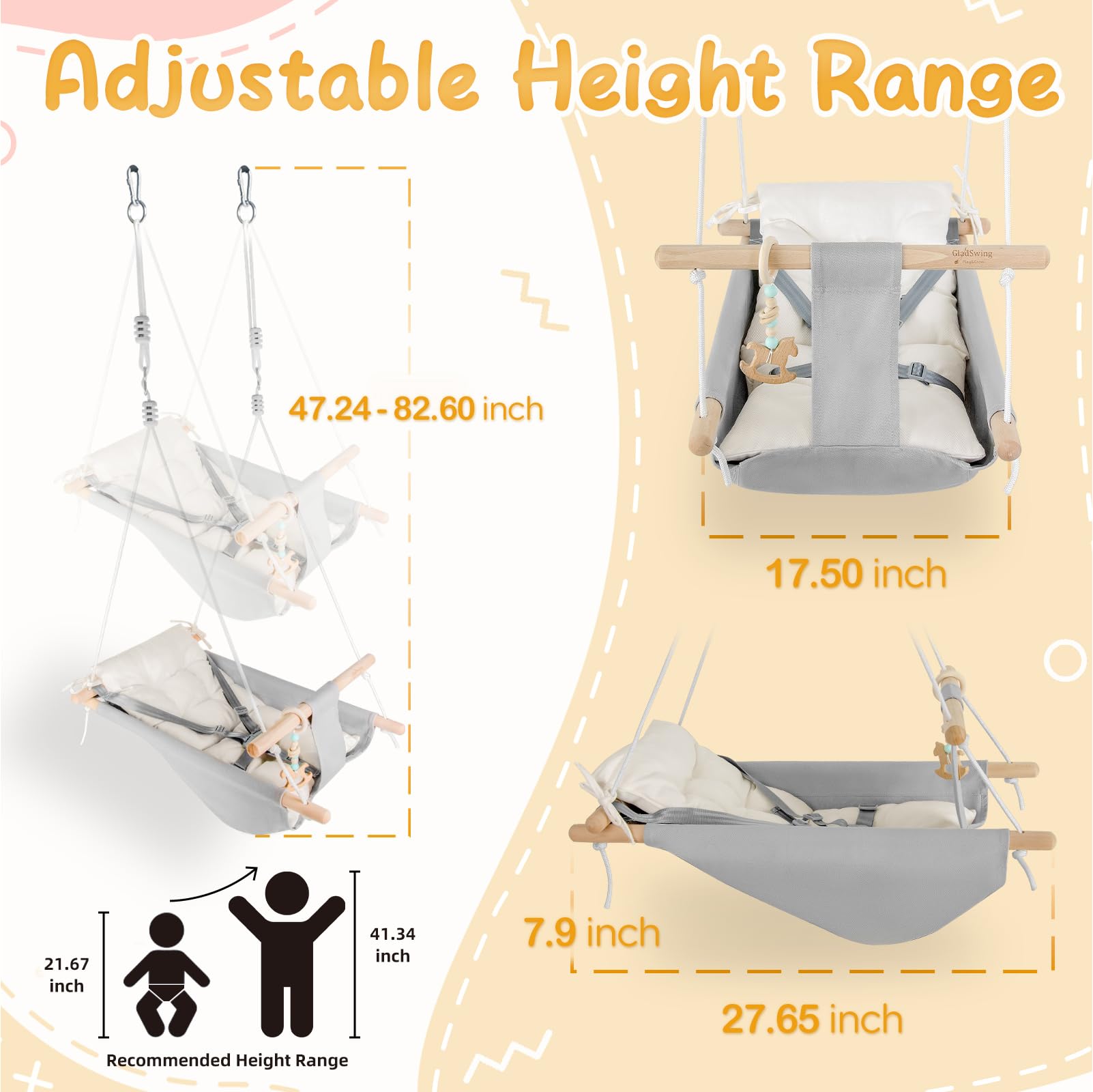 Gladswing natural beechwood frame smooth to the touch