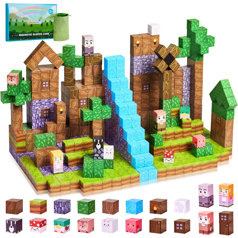 Gleamkid forest castle blocks set invites imaginative play and spatial planning.