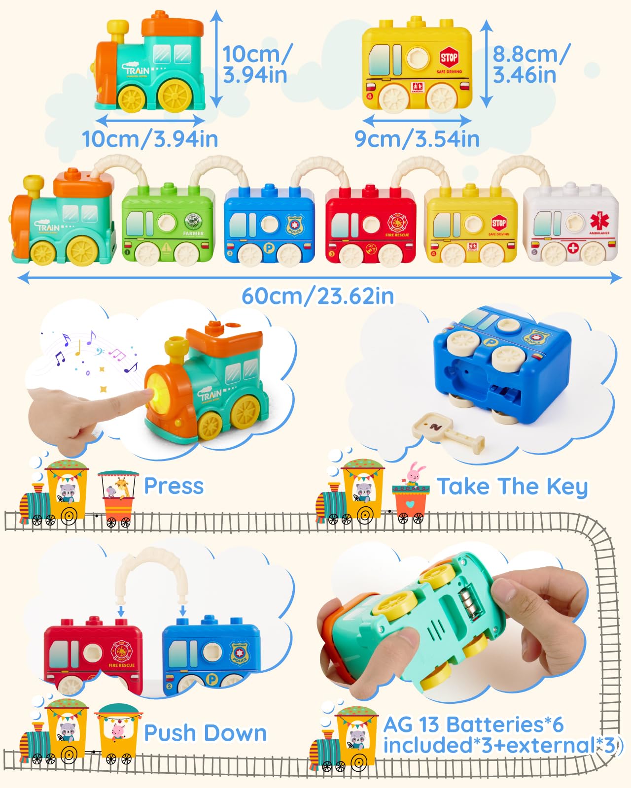 Gleamkid large-train-better-grip offers easy handling for little hands