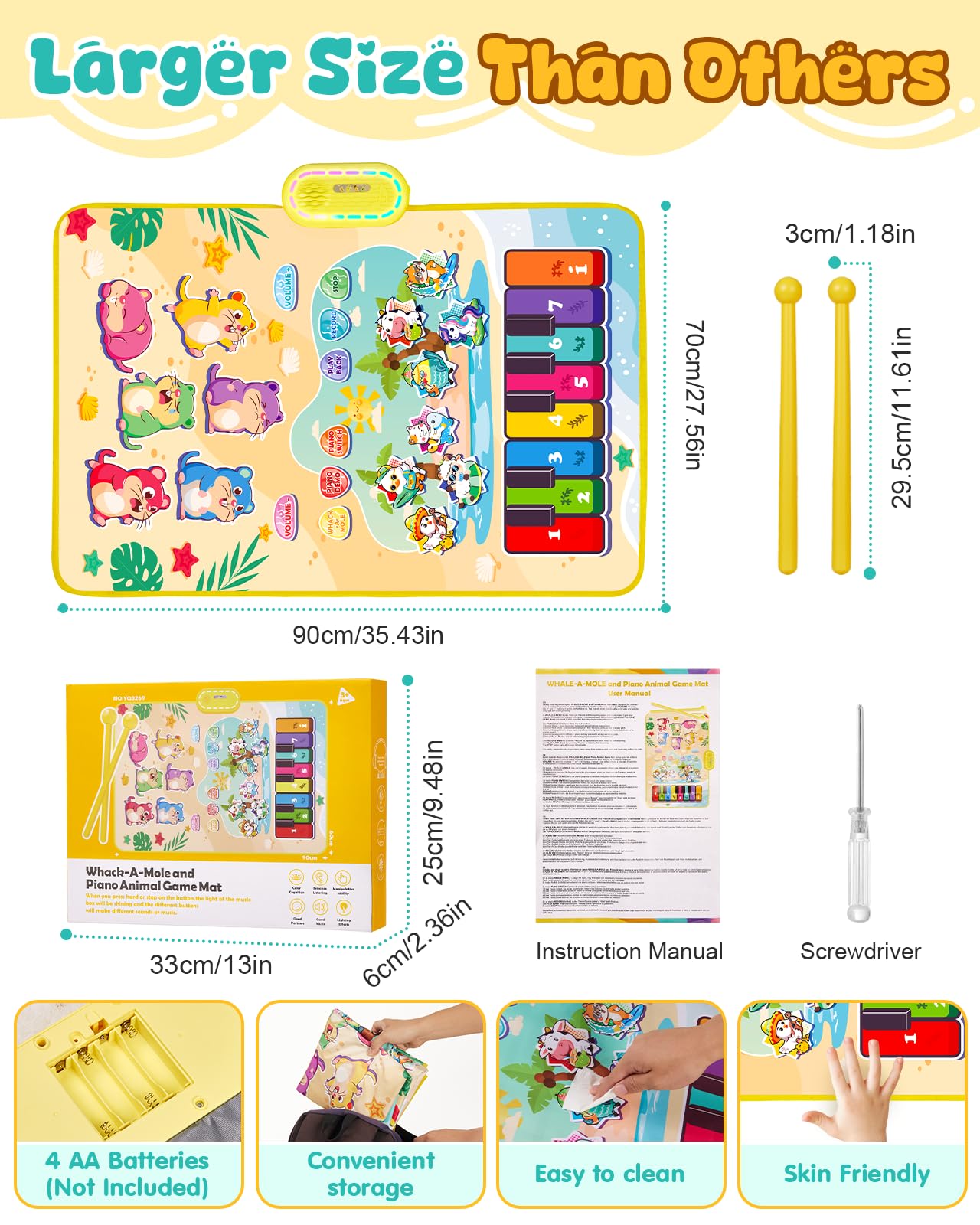 Gleamkid light-up moles and hammers for engaging play
