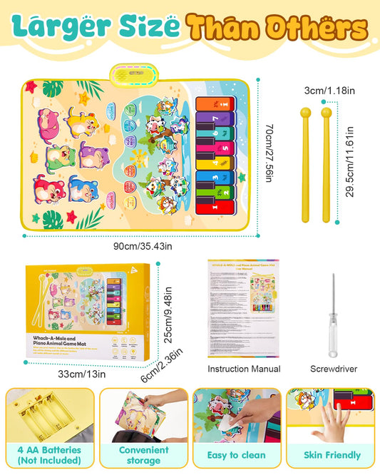Gleamkid light-up moles and hammers for engaging play